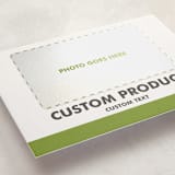 "Portrait Custom" - Letterpress Holiday Photo Mount Cards in Charcoal by Minted Custom - Premium Photo Paper Mounted on Card
