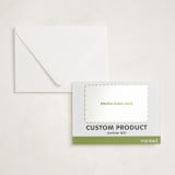 "Portrait Custom" - Letterpress Holiday Photo Mount Cards in Charcoal by Minted Custom - Card with Envelope