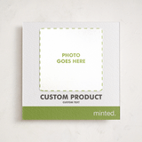 "Portrait Custom" - Letterpress Holiday Photo Mount Cards in Charcoal by Minted Custom - Front