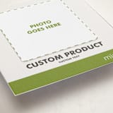 "Portrait Custom" - Letterpress Holiday Photo Mount Cards in Charcoal by Minted Custom - Premium Photo Paper Mounted on Card