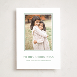 "Tailored" - Holiday Photo Mount Cards in Evergreen by Megan Davis - Front