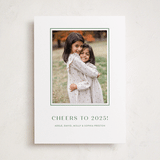 "Tailored" - Holiday Photo Mount Cards in Evergreen by Megan Davis - Front