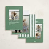 "Tailored" - Holiday Photo Mount Cards in Evergreen by Megan Davis - Back of Card Options