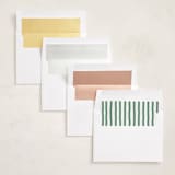 "Tailored" - Holiday Photo Mount Cards in Evergreen by Megan Davis - Envelope Liner Options