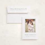 "Tailored" - Holiday Photo Mount Cards in Evergreen by Megan Davis - Card with Envelope