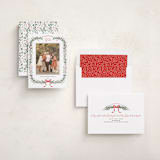 "Festive Vine" - Holiday Photo Mount Cards in Crimson by Susan Moyal - Assembled