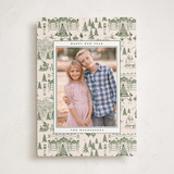 "Nutcracker Toile" - Holiday Photo Mount Cards in Fir by Teju Reval - Front