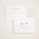 "Little Trees" - Holiday Photo Mount Cards in Candy Cane by Corinne Malesic - FREE Recipient Addressing