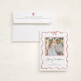 "quirky fun" - Holiday Photo Mount Cards in Candy Cane by Cass Loh - Card with Envelope