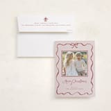 "quirky fun" - Holiday Photo Mount Cards in Wine by Cass Loh - Card with Envelope