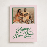 "retro vintage holiday" - Holiday Photo Mount Cards in Kelly by BR Designs - Front