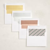"retro vintage holiday" - Holiday Photo Mount Cards in Kelly by BR Designs - Envelope Liner Options