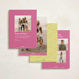 "cotillion" - Holiday Photo Mount Cards in Gumdrop by Megan Davis - Back of Card Options