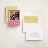 "cotillion" - Holiday Photo Mount Cards in Gumdrop by Megan Davis - Assembled