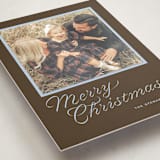 "cotillion" - Holiday Photo Mount Cards in Hot Chocolate by Megan Davis - Premium Photo Paper Mounted on Card