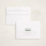 "evergreen garlands" - Holiday Photo Mount Cards in Winter Sky by Rebecca Durflinger - FREE Recipient Addressing