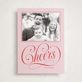"Joyful Beauty" - Holiday Photo Mount Cards in Blush by Stacey Day - Front