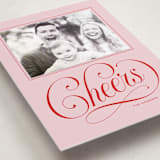 "Joyful Beauty" - Holiday Photo Mount Cards in Blush by Stacey Day - Premium Photo Paper Mounted on Card