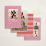 "pop joy" - Holiday Photo Mount Cards in Candied Grapefruit by Lori Wemple - Back of Card Options