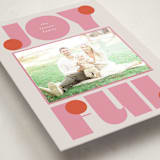 "pop joy" - Holiday Photo Mount Cards in Candied Grapefruit by Lori Wemple - Premium Photo Paper Mounted on Card