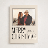 "Merry Stack" - Holiday Photo Mount Cards in Eggnog by Ekko Studio - Front
