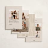 "Merry Stack" - Holiday Photo Mount Cards in Eggnog by Ekko Studio - Back of Card Options