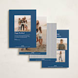 "The Prep" - Holiday Photo Mount Cards in Navy by Kristie Kern - Back of Card Options