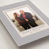 "The Prep" - Holiday Photo Mount Cards in Navy by Kristie Kern - Premium Photo Paper Mounted on Card