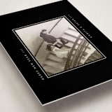 "Contemporary Typo" - Holiday Photo Mount Cards in Charcoal by Lucrecia Caporale - Premium Photo Paper Mounted on Card