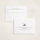 "Festive icons" - Holiday Photo Mount Cards in Leaf by Sarah Knight - FREE Recipient Addressing