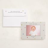 "Tiny Star Confetti" - Holiday Photo Mount Cards in Confetti by Kercia Jane - Card with Envelope