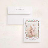 "Ribbonly Frame" - Holiday Photo Mount Cards in Holly Berry by Itsy Belle Studio - Card with Envelope