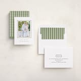 "hand drawn scallop" - Holiday Photo Mount Cards in Olive by Sara Hicks Malone - Assembled