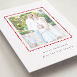 "hand drawn scallop" - Holiday Photo Mount Cards in Berry by Sara Hicks Malone - Premium Photo Paper Mounted on Card