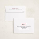 "hand drawn scallop" - Holiday Photo Mount Cards in Berry by Sara Hicks Malone - FREE Recipient Addressing