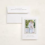 "hand drawn scallop" - Holiday Photo Mount Cards in Olive by Sara Hicks Malone - Card with Envelope