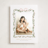 "Ribbonly Frame" - Holiday Photo Mount Cards in Blush by Itsy Belle Studio - Front