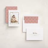 "Ribbonly Frame" - Holiday Photo Mount Cards in Blush by Itsy Belle Studio - Assembled