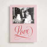 "Joyful Beauty" - Holiday Photo Mount Cards in Blush by Stacey Day - Front