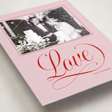 "Joyful Beauty" - Holiday Photo Mount Cards in Blush by Stacey Day - Premium Photo Paper Mounted on Card