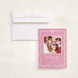 "quirky fun" - Holiday Photo Mount Cards in Rose by Cass Loh - Card with Envelope
