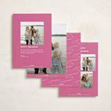 "cotillion" - Holiday Photo Mount Cards in Candy by Megan Davis - Back of Card Options