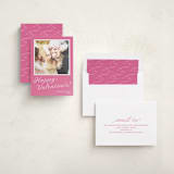 "cotillion" - Holiday Photo Mount Cards in Candy by Megan Davis - Assembled