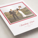 "Lauren" - Holiday Photo Mount Cards in Apple by Blustery August - Premium Photo Paper Mounted on Card
