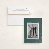 "Confetti" - Holiday Photo Mount Cards in Forest by Lori Wemple - Card with Envelope