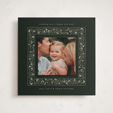 "Fairytale Border" - Holiday Photo Mount Cards in Pine by Erin L. Wilson - Front