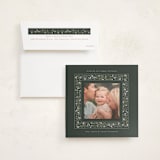 "Fairytale Border" - Holiday Photo Mount Cards in Pine by Erin L. Wilson - Card with Envelope