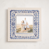 "Puebla" - Holiday Photo Mount Cards in Ocean by Meagan Christensen - Front