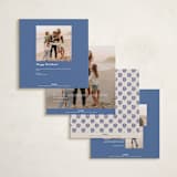 "Puebla" - Holiday Photo Mount Cards in Ocean by Meagan Christensen - Back of Card Options
