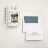 "Laurel Wreath" - Holiday Photo Mount Cards in Juniper by Wildfield Paper Co - Assembled
